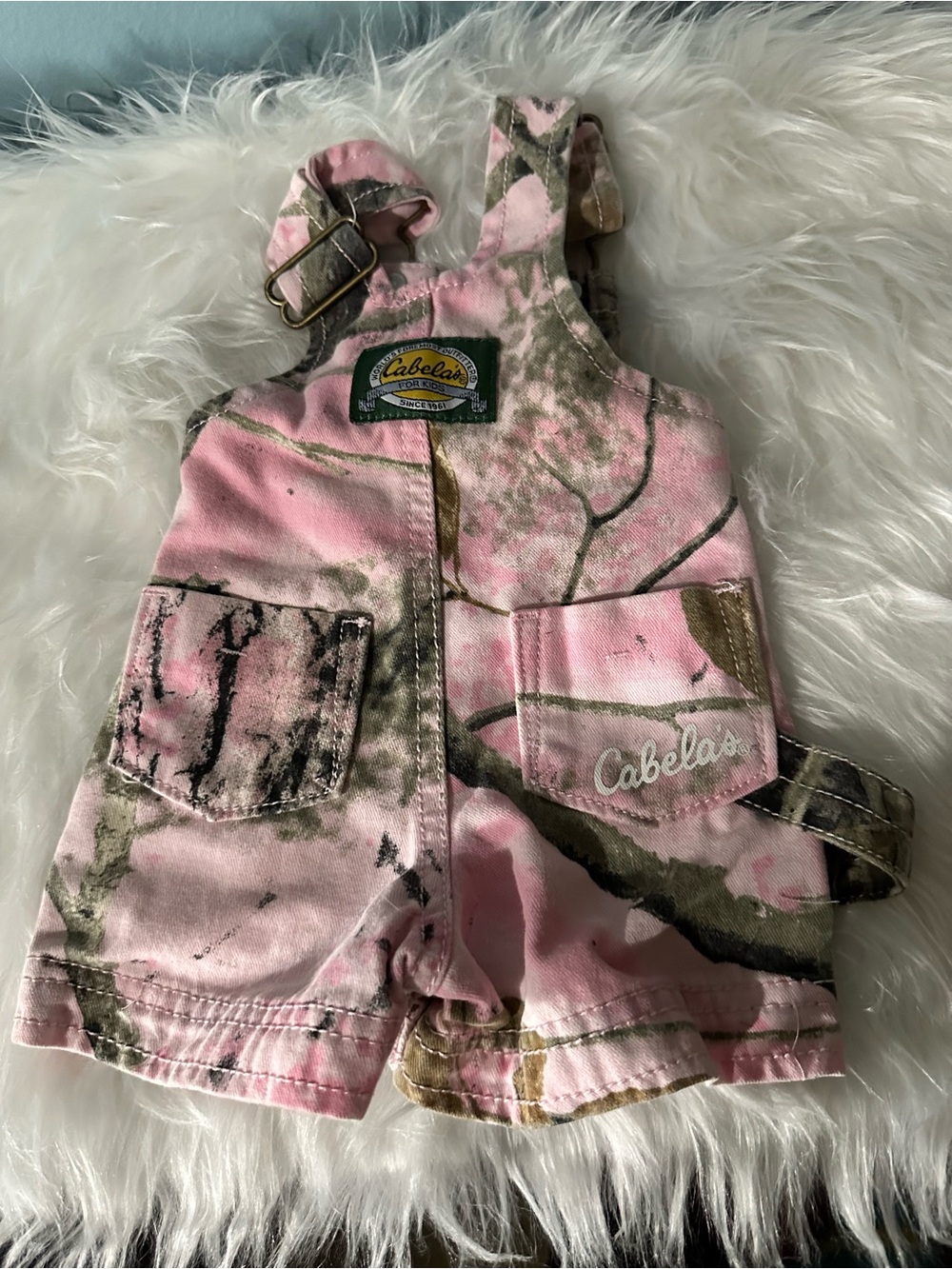 Cabela's Pink Camo Kids' Short Overalls